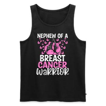 Breast Cancer Awareness Nephew Aunt Uncle - Männer Premium Bio Tank Top - Schwarz - Vorne - Michal (187cm)