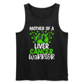 Liver Cancer Awareness Mom Mothers Day Mama - Männer Premium Bio Tank Top - Schwarz - Vorne - Michal (187cm)
