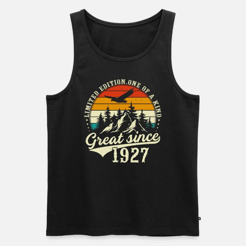 Einzigartig seit 1927 - Männer Premium Bio Tank Top - Schwarz