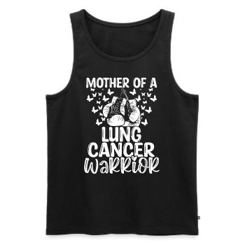Lung Cancer Awareness Mom Mothers Day Mama - Männer Premium Bio Tank Top - Schwarz - Vorne - Michal (187cm)