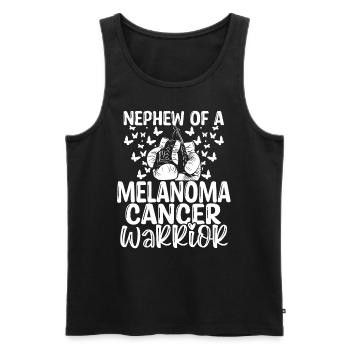 Melanoma Cancer Awareness Nephew Aunts Uncle - Men's Premium Organic Tank Top - black - Front - Michal (187cm)