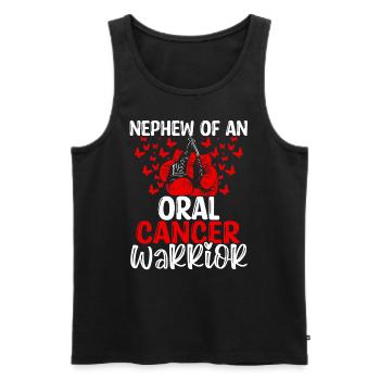 Oral Cancer Awareness Nephew Aunt Uncle - Männer Premium Bio Tank Top - Schwarz - Vorne - Michal (187cm)