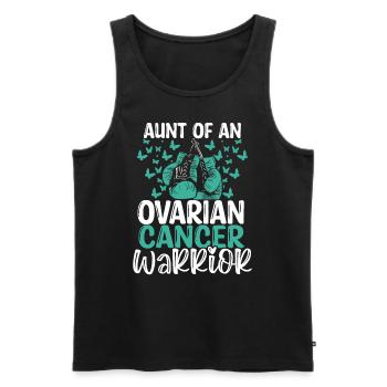 Ovarian Cancer Awareness Aunt Nephew Niece - Männer Premium Bio Tank Top - Schwarz - Vorne - AI Model Male 178 light (178cm)