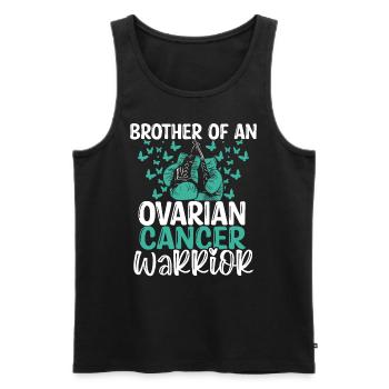Ovarian Cancer Awareness Brother Twins Sibling - Männer Premium Bio Tank Top - Schwarz - Vorne - AI Model Male 178 light (178cm)