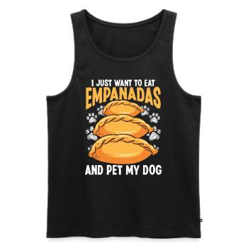 Empada Lover Empanadas Maker Dog Owner Colombie - Débardeur bio Premium Homme - noir - Devant - Michal (187cm)
