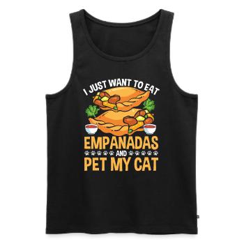 Empada Lover Empanadas Maker Cat Owner Colombie - Débardeur bio Premium Homme - noir - Devant - Michal (187cm)