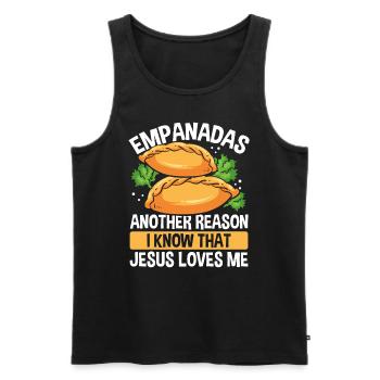 Empada Lover Empanadas another Reason God Colombia - Männer Premium Bio Tank Top - Schwarz - Vorne - Michal (187cm)