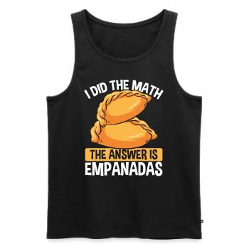 Empada Lover Empanadas Making Colombia Food - Débardeur bio Premium Homme - noir - Devant - Michal (187cm)