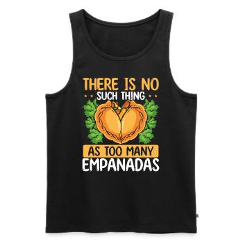Empada Lover Pas d’Empanadas Colombia - Débardeur bio Premium Homme - noir - Devant - Michal (187cm)