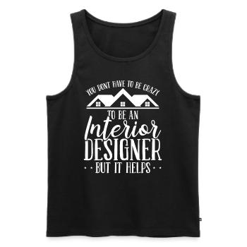 Home Staging Dont have to be crazy Home StagerHome - Men's Premium Organic Tank Top - black - Front - AI Model Male 178 light (178cm)