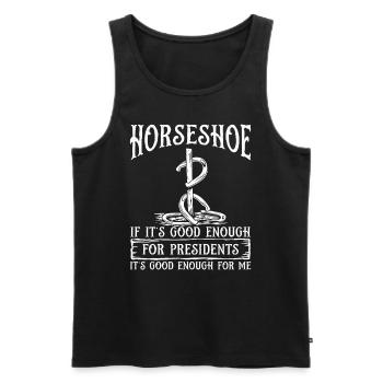 Horseshoe Tosser Throwier Horseshoe Pitching Game - Männer Premium Bio Tank Top - Schwarz - Vorne - AI Model Male 178 light (178cm)
