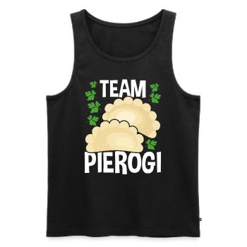 Pierogi Lover Team Pierogi Maker Cuisine polonaise - Débardeur bio Premium Homme - noir - Devant - Michal (187cm)