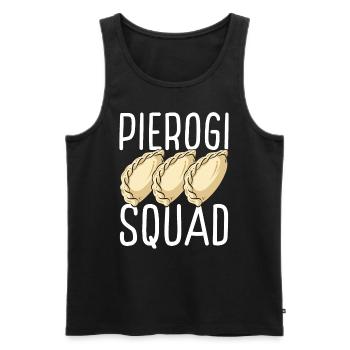 Pierogi Lover Pierogi Maker Polish Food Squad - Männer Premium Bio Tank Top - Schwarz - Vorne - Michal (187cm)
