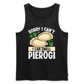 Pierogi MakingDésolé je ne peux pas sentir polonaisPiero - Débardeur bio Premium Homme - noir - Devant - Michal (187cm)