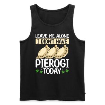Pierogi Making Je n’avais pas Pierogi aujourd’hui FoodPie - Débardeur bio Premium Homme - noir - Devant - AI Model Male 178 light (178cm)