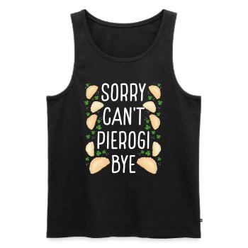 Pierogi Maker Désolé Cant Bye Polish FoodPierogi M - Débardeur bio Premium Homme - noir - Devant - Michal (187cm)