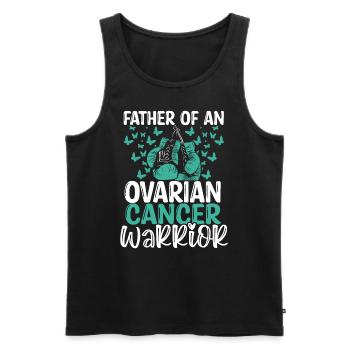 Ovarian Cancer Awareness Dad Fathers Day Papa - Männer Premium Bio Tank Top - Schwarz - Vorne - AI Model Male 178 light (178cm)