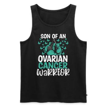Ovarian Cancer Awareness Month Ribbon Son - Männer Premium Bio Tank Top - Schwarz - Vorne - AI Model Male 178 light (178cm)