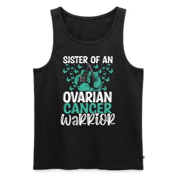 Ovarian Cancer Awareness Sister Twins Sibling - Männer Premium Bio Tank Top - Schwarz - Vorne - AI Model Male 178 light (178cm)
