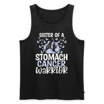 Stomach Cancer Awareness Sister Twins Sibling - Männer Premium Bio Tank Top - Schwarz - Vorne - Michal (187cm)
