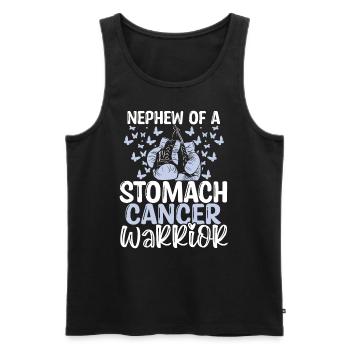 Stomach Cancer Awareness Nephew Aunt Uncle - Männer Premium Bio Tank Top - Schwarz - Vorne - Michal (187cm)