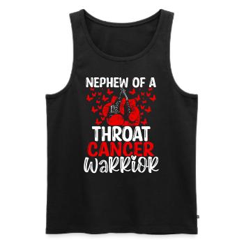 Throat Cancer Awareness Nephew Aunt Uncle - Männer Premium Bio Tank Top - Schwarz - Vorne - AI Model Male 178 light (178cm)