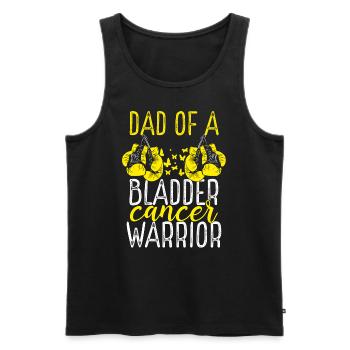 Dad Bladder Cancer Awareness Fathers Day Papa - Men's Premium Organic Tank Top - black - Front - Michal (187cm)