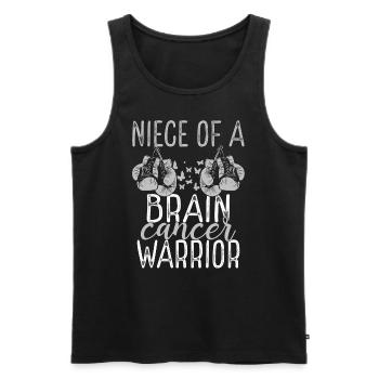 Niece Brain Tumor Awareness Aunt Uncle - Men's Premium Organic Tank Top - black - Front - Michal (187cm)
