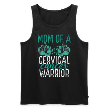 Mom Cervical Cancer Awareness Mothers Day Mama - Men's Premium Organic Tank Top - black - Front - Michal (187cm)