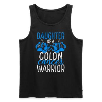Daughter Colon Cancer Awareness Month Ribbon - Männer Premium Bio Tank Top - Schwarz - Vorne - Michal (187cm)