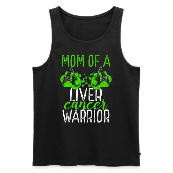 Mom Liver Cancer Awareness Mothers Day Mama - Männer Premium Bio Tank Top - Schwarz - Vorne - Michal (187cm)