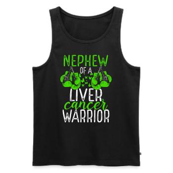 Nephew Liver Cancer Awareness Aunt Uncle - Männer Premium Bio Tank Top - Schwarz - Vorne - Michal (187cm)