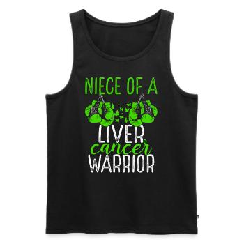 Niece Liver Cancer Awareness Aunt Uncle - Männer Premium Bio Tank Top - Schwarz - Vorne - Michal (187cm)