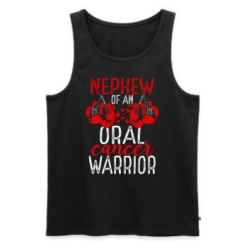 Nephew Oral Cancer Awareness Aunt Uncle - Männer Premium Bio Tank Top - Schwarz - Vorne - Michal (187cm)