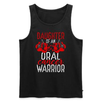 Daughter Oral Cancer Awareness Month Ribbon - Männer Premium Bio Tank Top - Schwarz - Vorne - Michal (187cm)