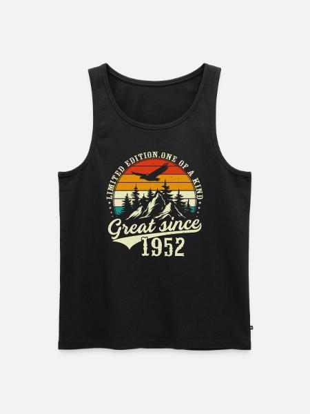 Einzigartig seit 1952 - Männer Premium Bio Tank Top - Schwarz