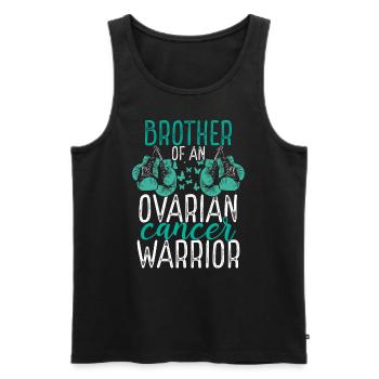 Brother Ovarian Cancer Awareness Sibling Twin - Männer Premium Bio Tank Top - Schwarz - Vorne - AI Model Male 178 light (178cm)