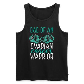 Dad Ovarian Cancer Awareness Fathers Day Papa - Männer Premium Bio Tank Top - Schwarz - Vorne - AI Model Male 178 light (178cm)