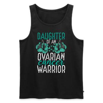Daughter Ovarian Cancer Awareness Month Ribbon - Männer Premium Bio Tank Top - Schwarz - Vorne - AI Model Male 178 light (178cm)
