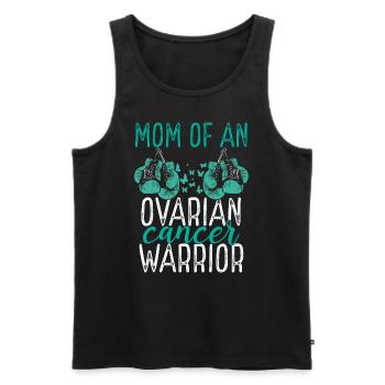 Mom Ovarian Cancer Awareness Mothers Day Mama - Männer Premium Bio Tank Top - Schwarz - Vorne - AI Model Male 178 light (178cm)