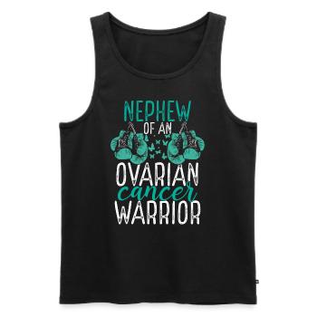 Nephew Ovarian Cancer Awareness Aunt Uncle - Männer Premium Bio Tank Top - Schwarz - Vorne - AI Model Male 178 light (178cm)