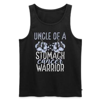 Uncle Stomach Cancer Awareness Niece Nephew - Männer Premium Bio Tank Top - Schwarz - Vorne - Michal (187cm)