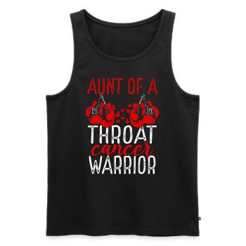 Aunt Throat Cancer Awareness Niece Nephew - Männer Premium Bio Tank Top - Schwarz - Vorne - AI Model Male 178 light (178cm)