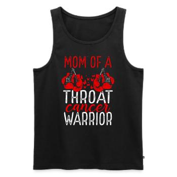 Mom Throat Cancer Awareness Mothers Day Mama - Männer Premium Bio Tank Top - Schwarz - Vorne - AI Model Male 178 light (178cm)