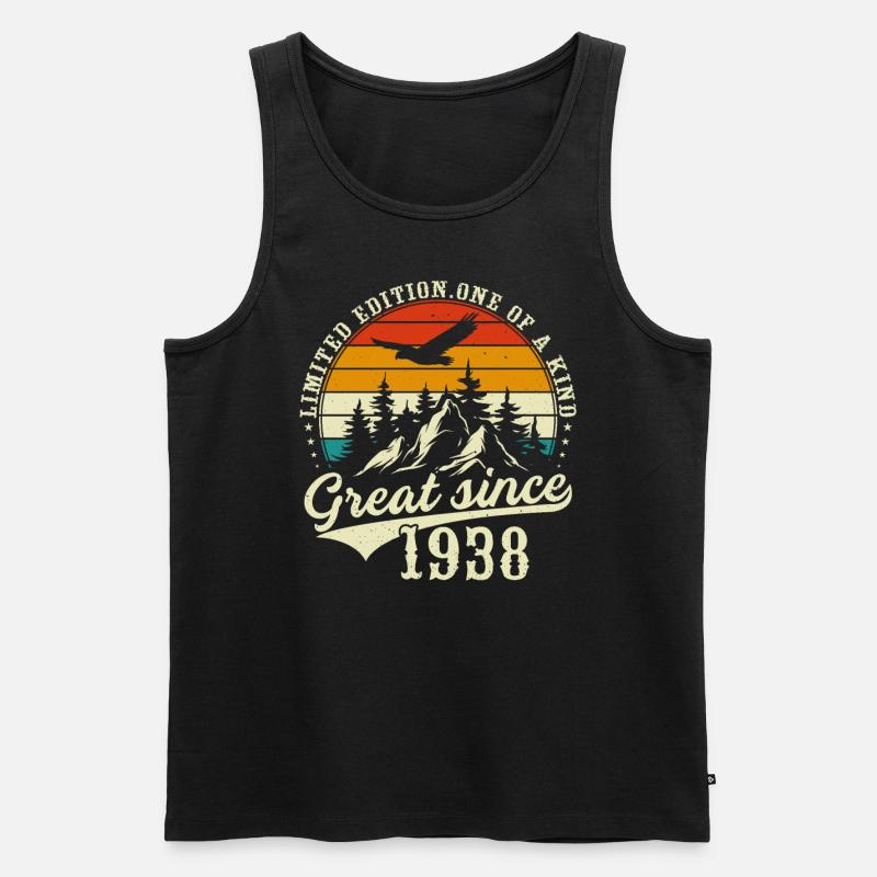 Einzigartig seit 1938 - Männer Premium Bio Tank Top - Schwarz