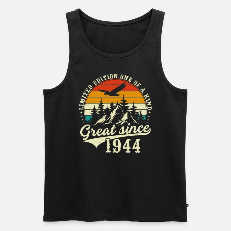 Einzigartig seit 1944 - Männer Premium Bio Tank Top - Schwarz