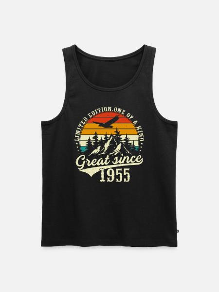 Einzigartig seit 1955 - Männer Premium Bio Tank Top - Schwarz