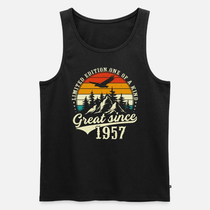 Einzigartig seit 1957 - Männer Premium Bio Tank Top - Schwarz