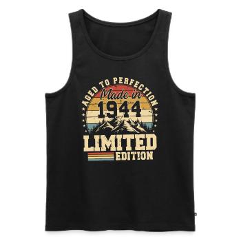 One of a kind since 1944 - Men's Premium Organic Tank Top - black - Front - Michal (187cm)