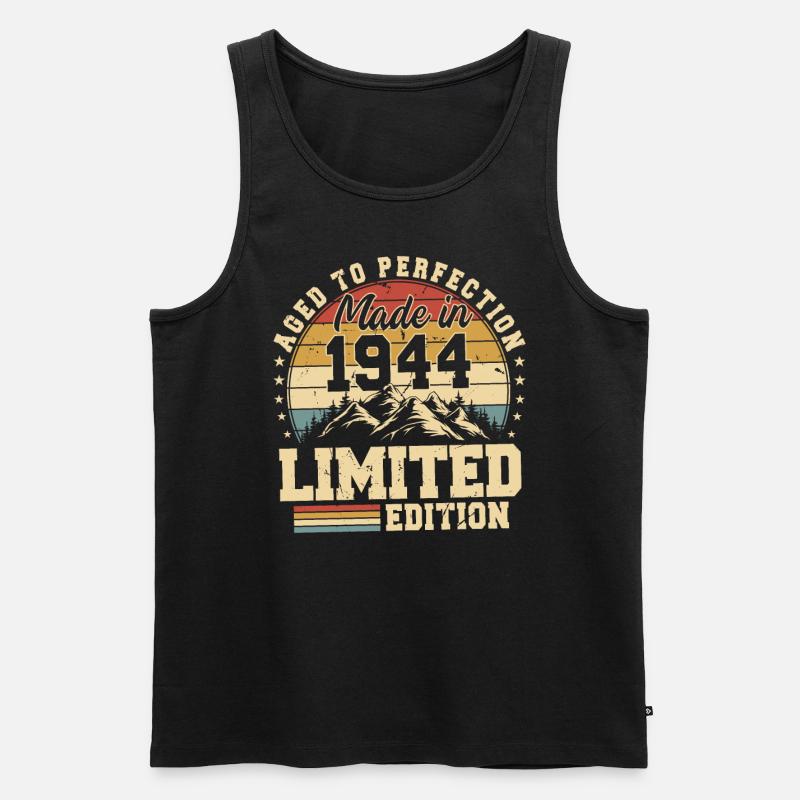 Einzigartig seit 1944 - Männer Premium Bio Tank Top - Schwarz